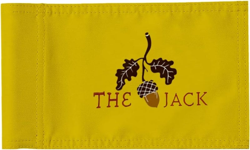 2BUT Standard Bluejack National Golf Club Texas Pin Flag - Practice Putting Green for Backyard Garden, Double-Sewn 600D Nylon Miniature Regulation Tube Flag (BJK 20"X13") - Image 1